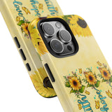 Faith, Hope, Love Sunflower Phone Case