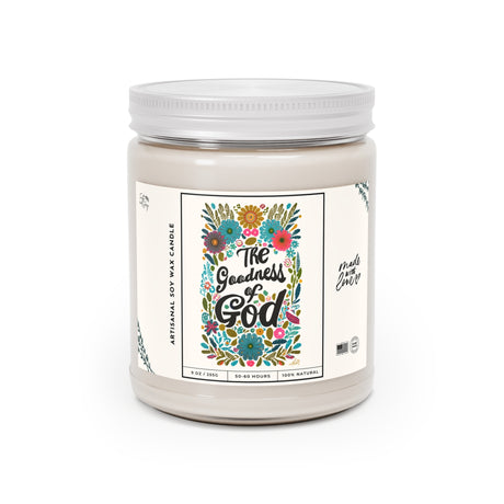 Goodness of God Floral Design Artisanal Candle