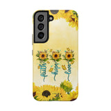 Faith, Hope, Love Sunflower Phone Case