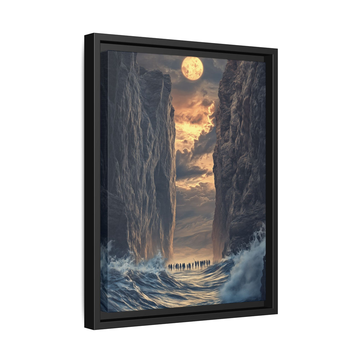 The Parting of the Red Sea Framed Canvas - A Passage of Faith