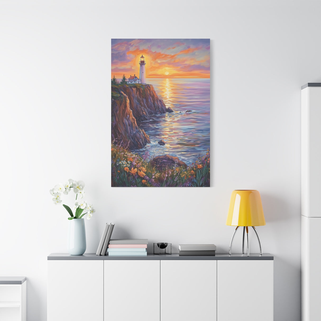 Lighthouse by the Sea Canvas - You Are the Light of the World