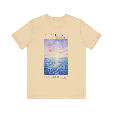 Trust Gods Plan Sunset Art His Timing Is Perfect T-Shirt