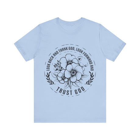 Floral Circle Trust God Inspirational T-Shirt