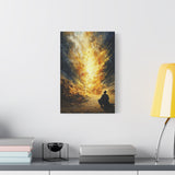 Moses and the Burning Bush Canvas - Divine Encounter