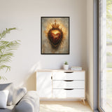 Sacred Heart of Jesus (Framed Canvas) - Eternal Love and Sacrifice