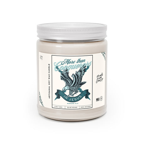 More Than Conquerers Eagle Design Artisanal Candle