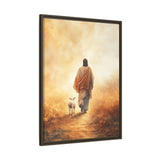 Jesus and the Lamb Framed Canvas - Guided by Grace