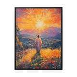 Jesus Overlooking the City (Framed Canvas) - Light of the World