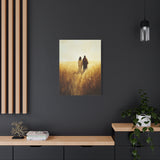Walking in Faith Canvas - Jesus in the Fields of Grace