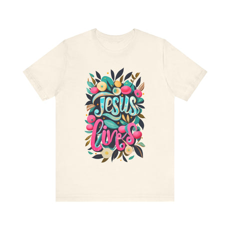 Floral Jesus Lives T-Shirt