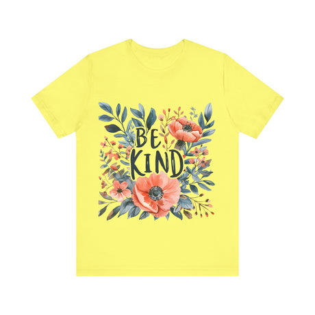 Be Kind Floral Design T-Shirt