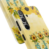 Faith, Hope, Love Sunflower Phone Case