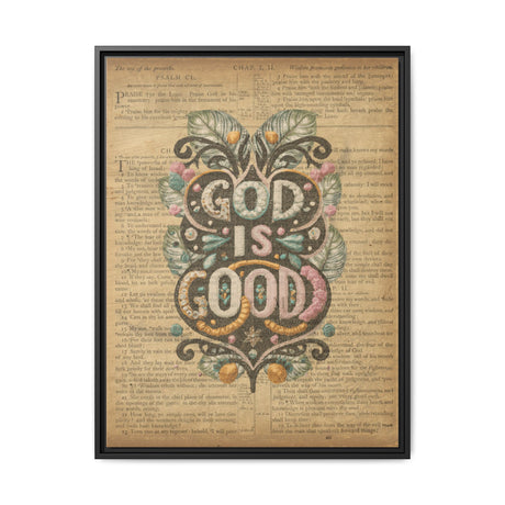 Timeless Wisdom - Proverbs & Psalms Framed Canvas