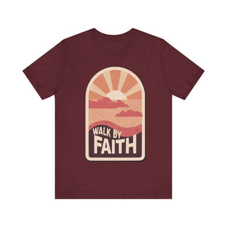 Walk by Faith Sunset Graphic T-Shirt