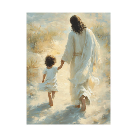 Walking in Grace Canvas - Jesus and the Child