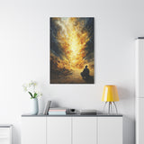 Moses and the Burning Bush Canvas - Divine Encounter