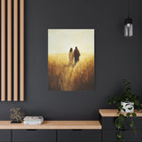 Walking in Faith Canvas - Jesus in the Fields of Grace