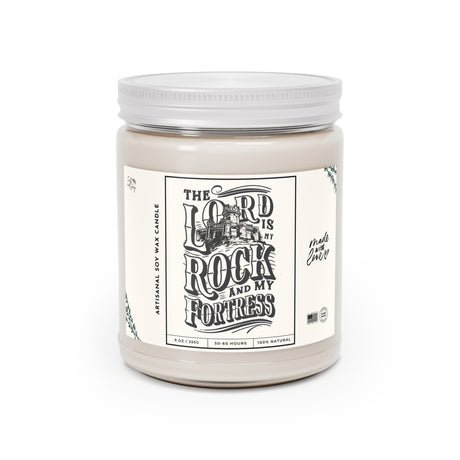 The Lord is My Rock and My Fortress Artisanal Candle