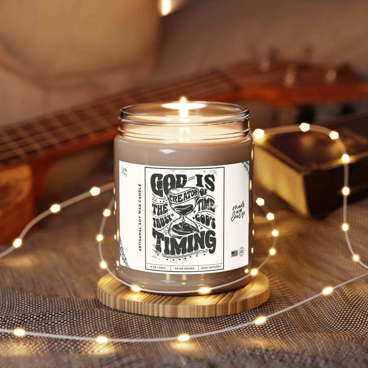 Trust God's Timing Jar Artisanal Candle