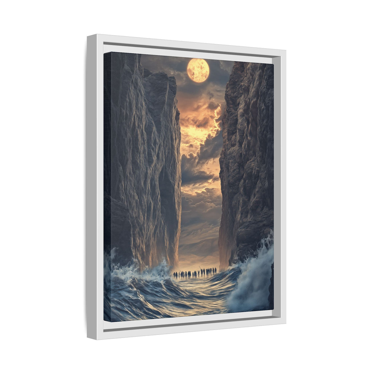 The Parting of the Red Sea Framed Canvas - A Passage of Faith