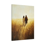Walking in Faith Canvas - Jesus in the Fields of Grace