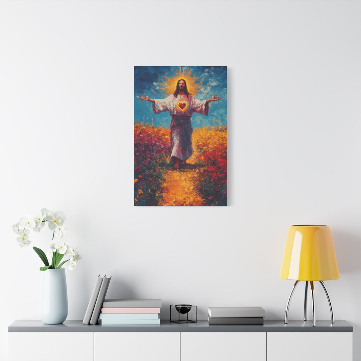 Sacred Heart of Jesus Canvas - Love That Redeems