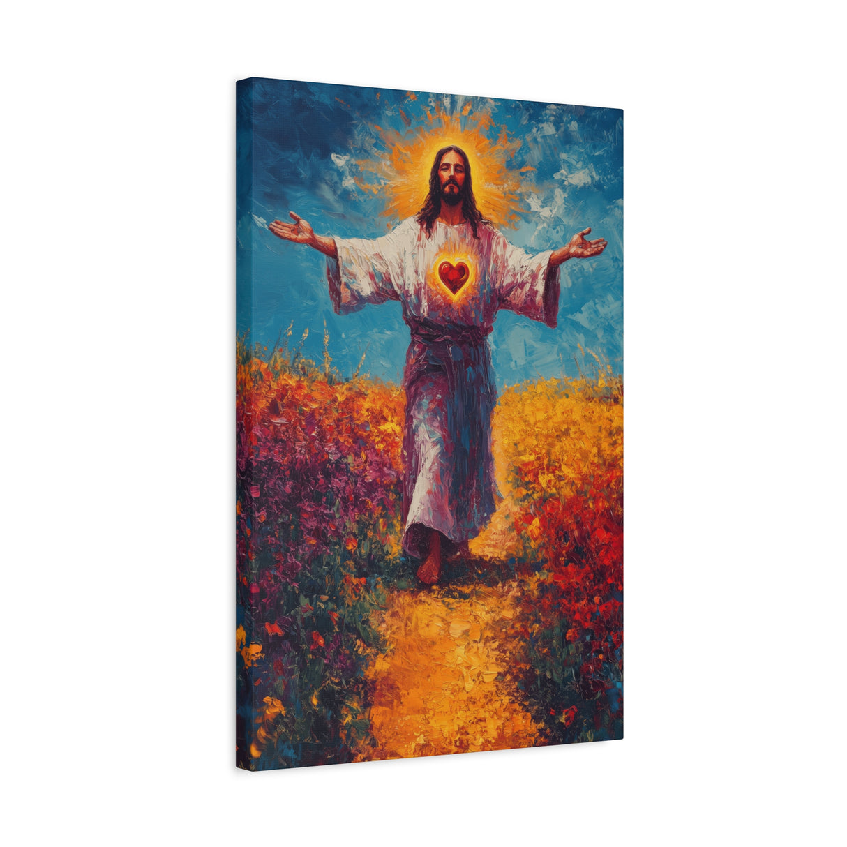 Sacred Heart of Jesus Canvas - Love That Redeems