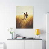 Walking in Faith Canvas - Jesus in the Fields of Grace