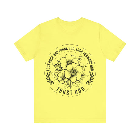 Floral Circle Trust God Inspirational T-Shirt