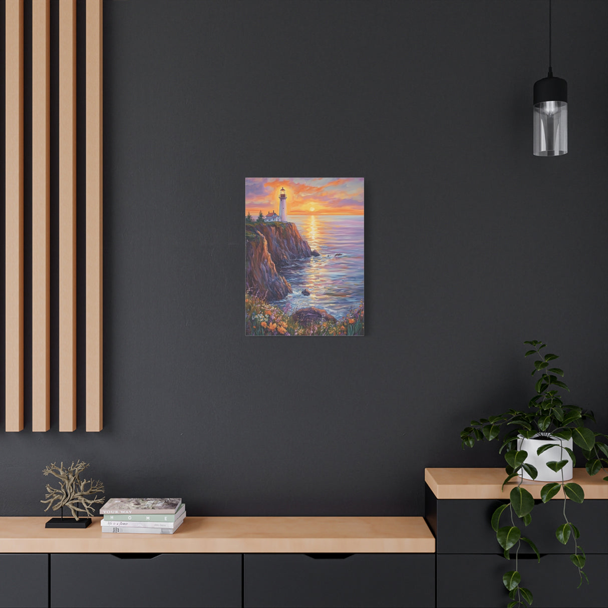 Lighthouse by the Sea Canvas - You Are the Light of the World