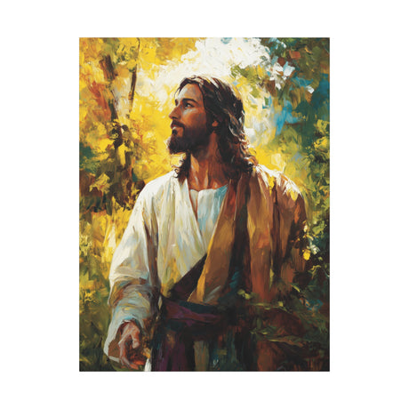 The Shepherd of Light Canvas - Jesus Among the Trees