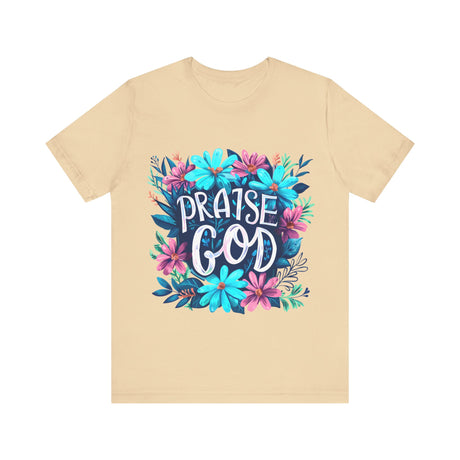 Floral Praise God Design T-Shirt