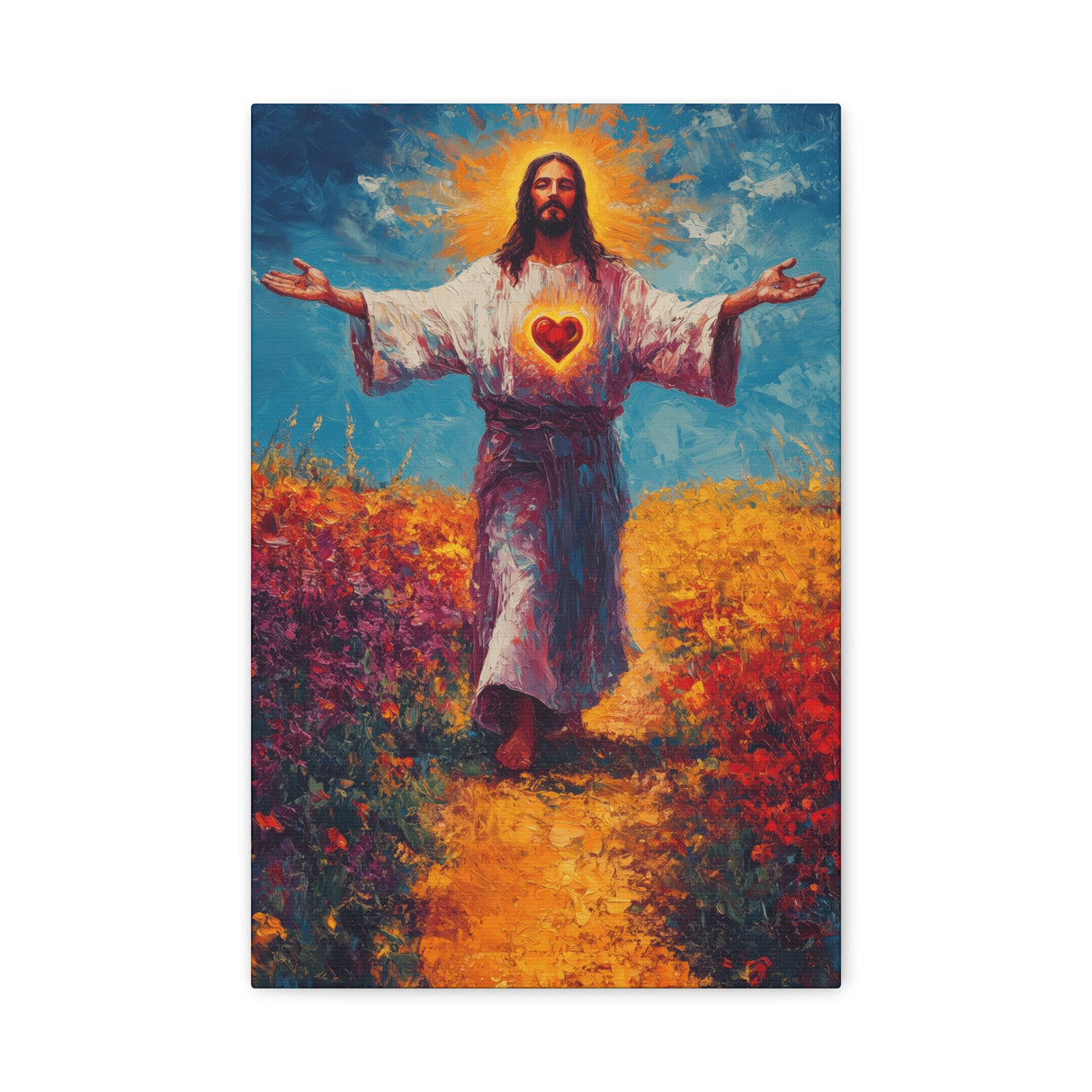 Sacred Heart of Jesus Canvas - Love That Redeems