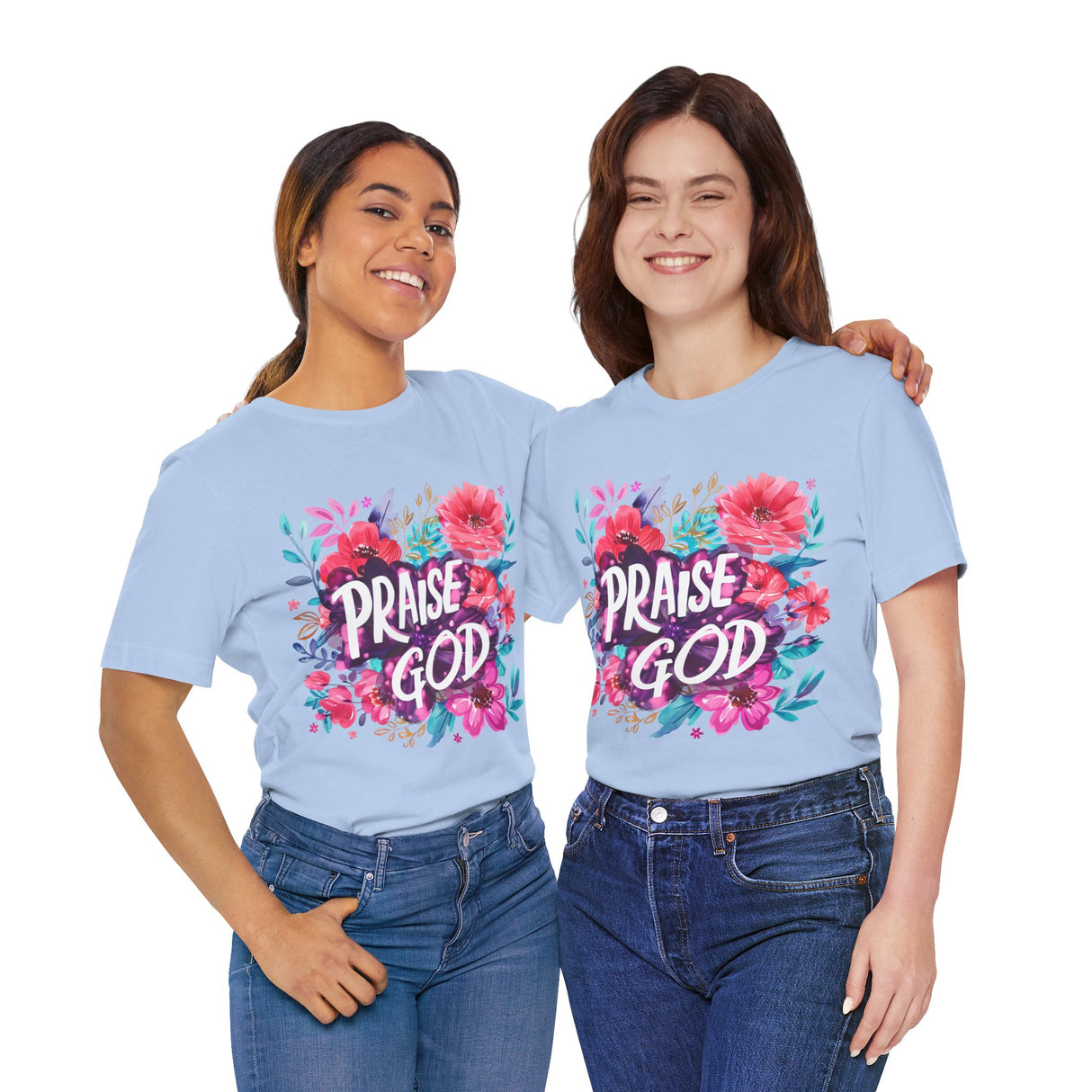 Floral Praise God Graphic T-Shirt