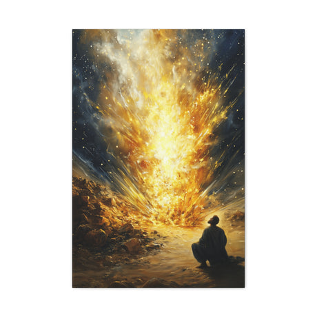 Moses and the Burning Bush Canvas - Divine Encounter