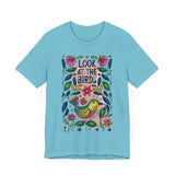 Look at the Birds Floral Design T-Shirt