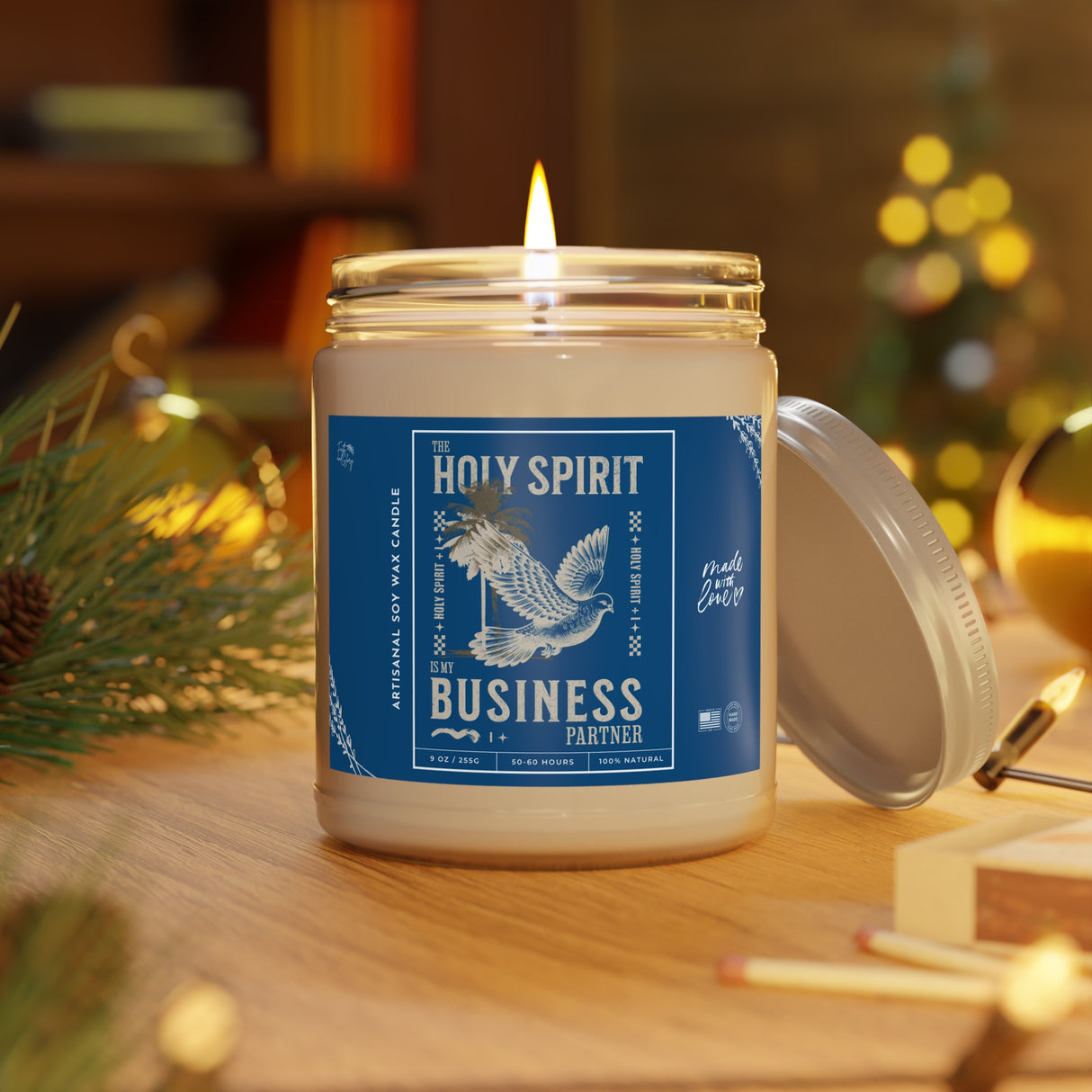 The Holy Spirit Business Partner Artisanal Candle