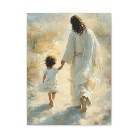 Walking in Grace Canvas - Jesus and the Child