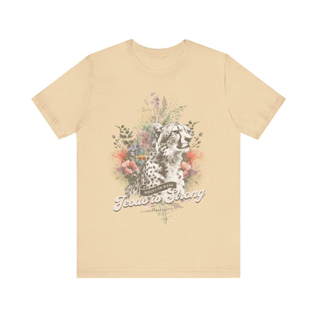 Floral Cheetah with Inspirational Quote T-Shirt