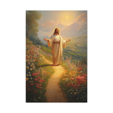 Jesus on the Path Canvas - The Way of Peace