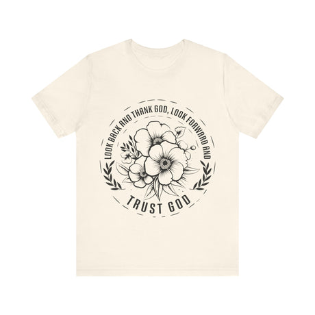 Floral Circle Trust God Inspirational T-Shirt