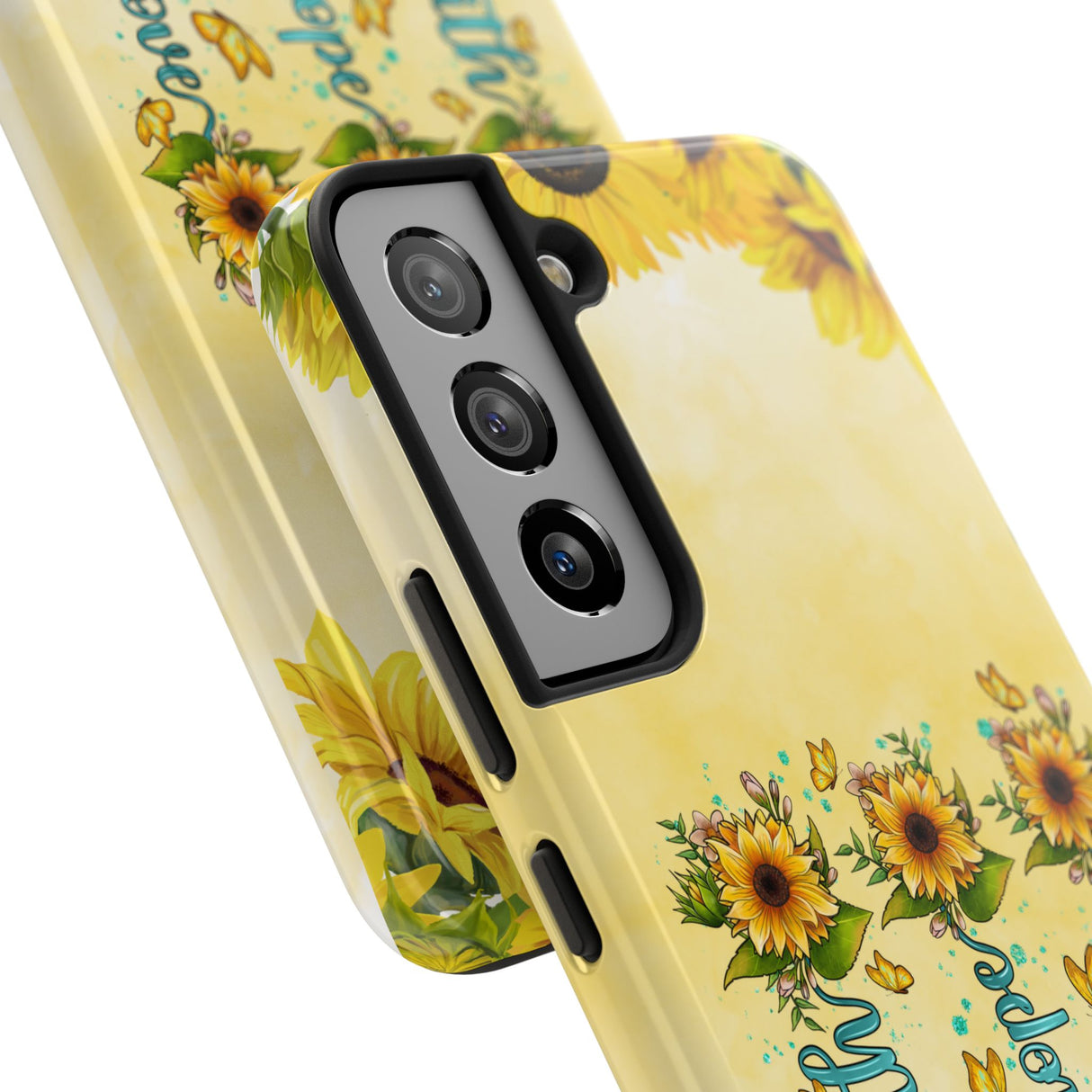 Faith, Hope, Love Sunflower Phone Case