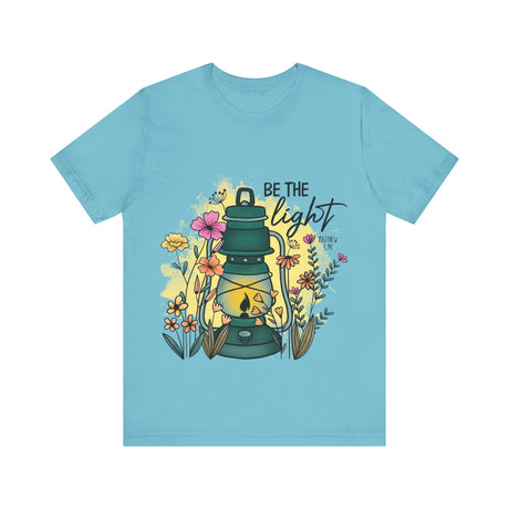 Be The Light Lantern & Flowers T-Shirt