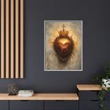 Sacred Heart of Jesus (Framed Canvas) - Eternal Love and Sacrifice