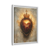 Sacred Heart of Jesus (Framed Canvas) - Eternal Love and Sacrifice