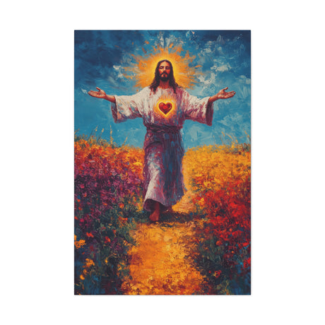 Sacred Heart of Jesus Canvas - Love That Redeems