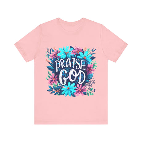 Floral Praise God Design T-Shirt