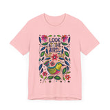 Look at the Birds Floral Design T-Shirt