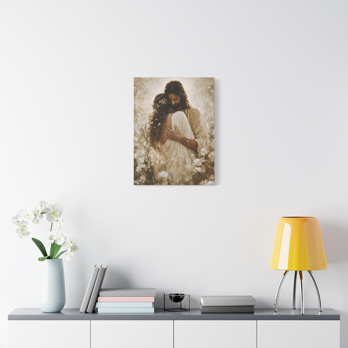 The Embrace of Grace Canvas - Jesus Holding His Beloved