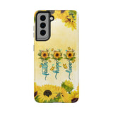 Faith, Hope, Love Sunflower Phone Case